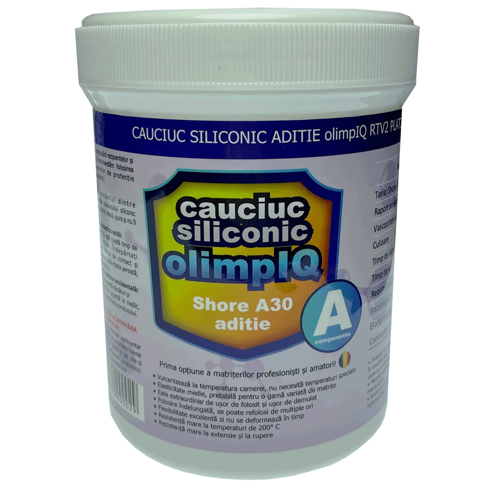Cauciuc Siliconic Aditie shore A30 olimpIQ, RTV2 platinum matrite, kit 2kg 2 Cauciuc Siliconic Aditie shore A30 olimpIQ, RTV2 platinum matrite, kit 2kg - imagine 2