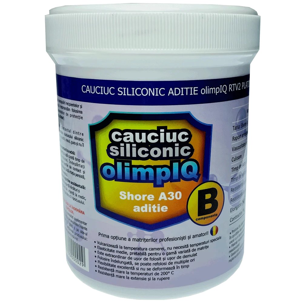 Cauciuc Siliconic Aditie shore A30 olimpIQ, RTV2 platinum matrite, kit 2kg 3 Cauciuc Siliconic Aditie shore A30 olimpIQ, RTV2 platinum matrite, kit 2kg - imagine 3